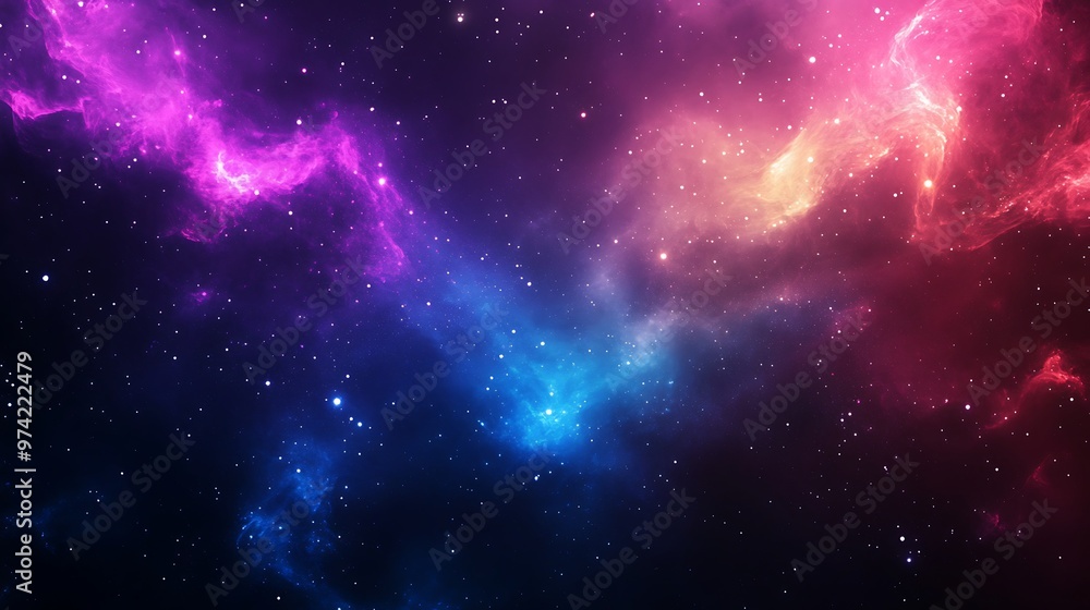 Obraz premium Abstract Glittering Waves