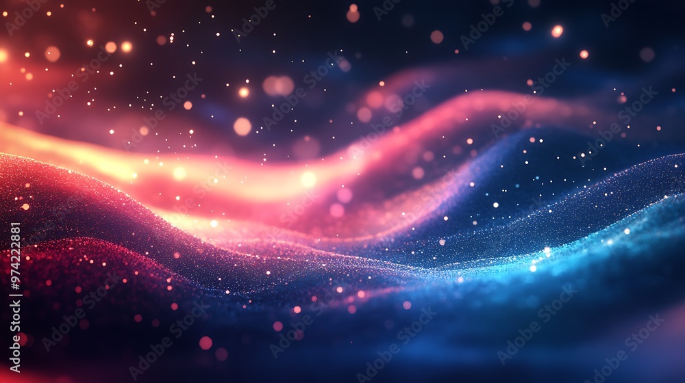 Abstract Glittering Waves Abstract Glittering Waves