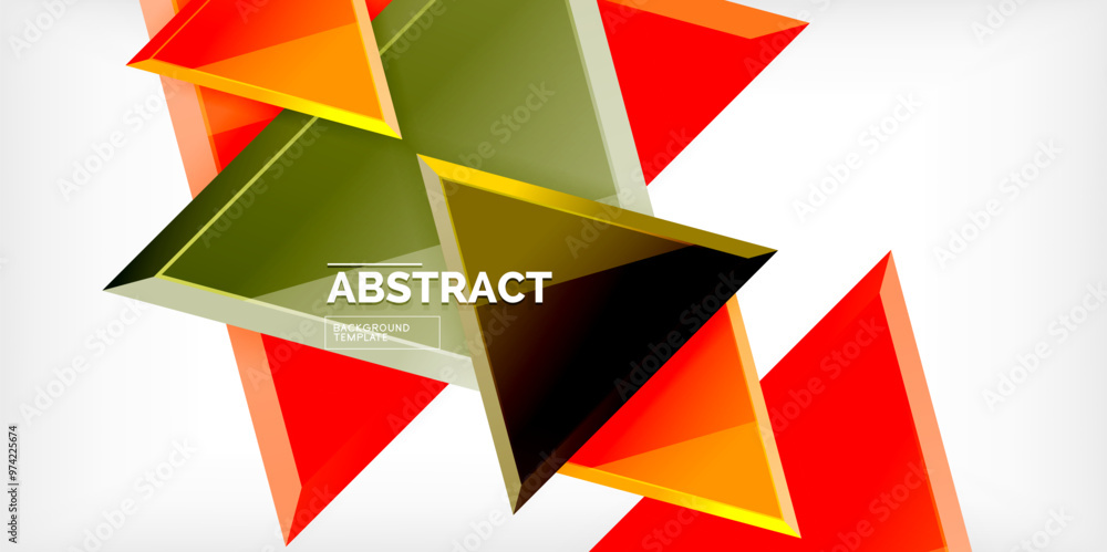 Abstract background - glossy triangles. Vector Illustration For Wallpaper, Banner, Background, Card, Book Illustration, landing page Abstract background - glossy triangles. Vector Illustration For Wallpaper, Banner, Background, Card, Book Illustration, landing page