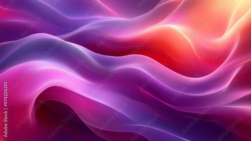 Abstract Wavy Gradient Background – Generative AI Abstract Wavy Gradient Background – Generative AI