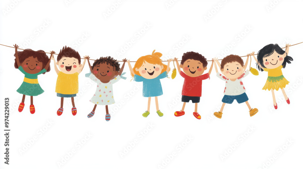 Happy Kids Hanging. Happy Kids Hanging.