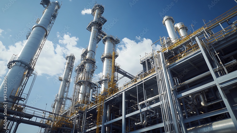 Industrial Complex Under a Blue Sky Industrial Complex Under a Blue Sky