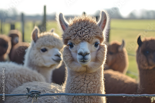 Alpaca in a mountain.