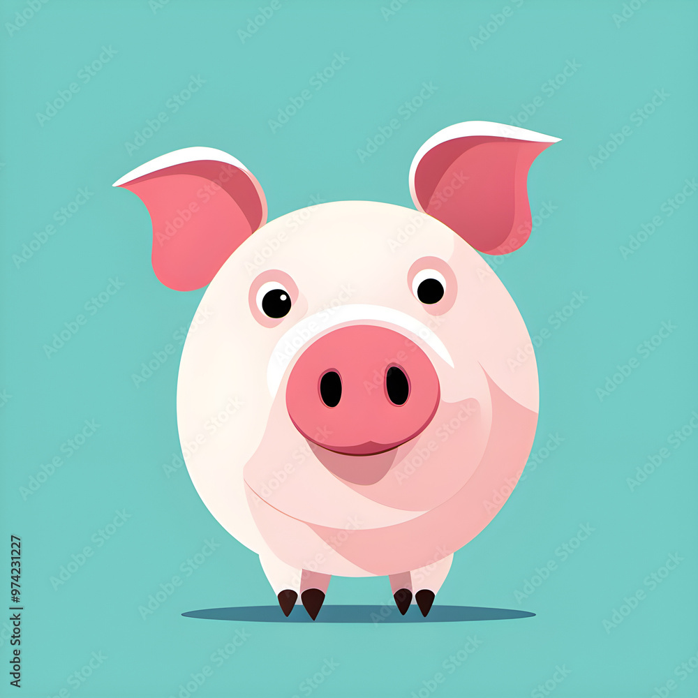pig cartoon vector illustration isolated pig cartoon vector illustration isolated