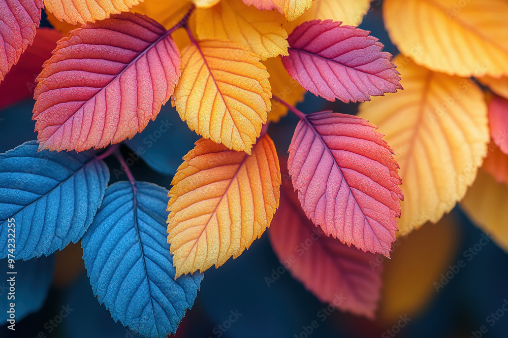 Close-up of colorful autumn foliage Close-up of colorful autumn foliage