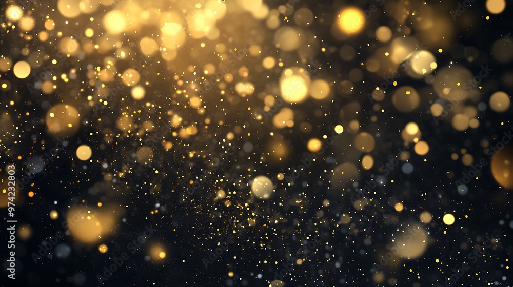 Golden Sparkles Abstract Background Golden Sparkles Abstract Background