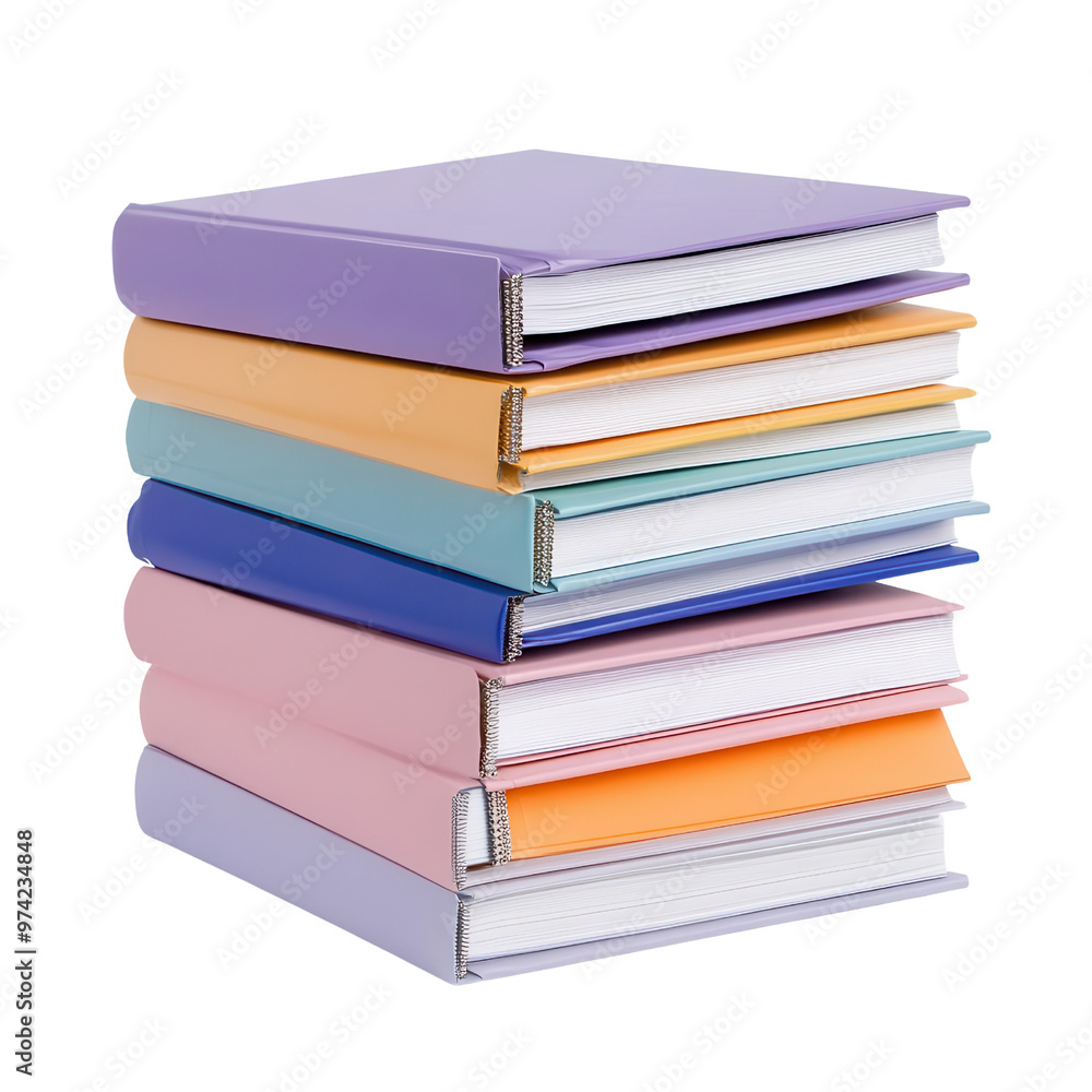 A vibrant stack of colorful notebooks arranged neatly, perfect for organizing notes and enhancing study sessions. A vibrant stack of colorful notebooks arranged neatly, perfect for organizing notes and enhancing study sessions.