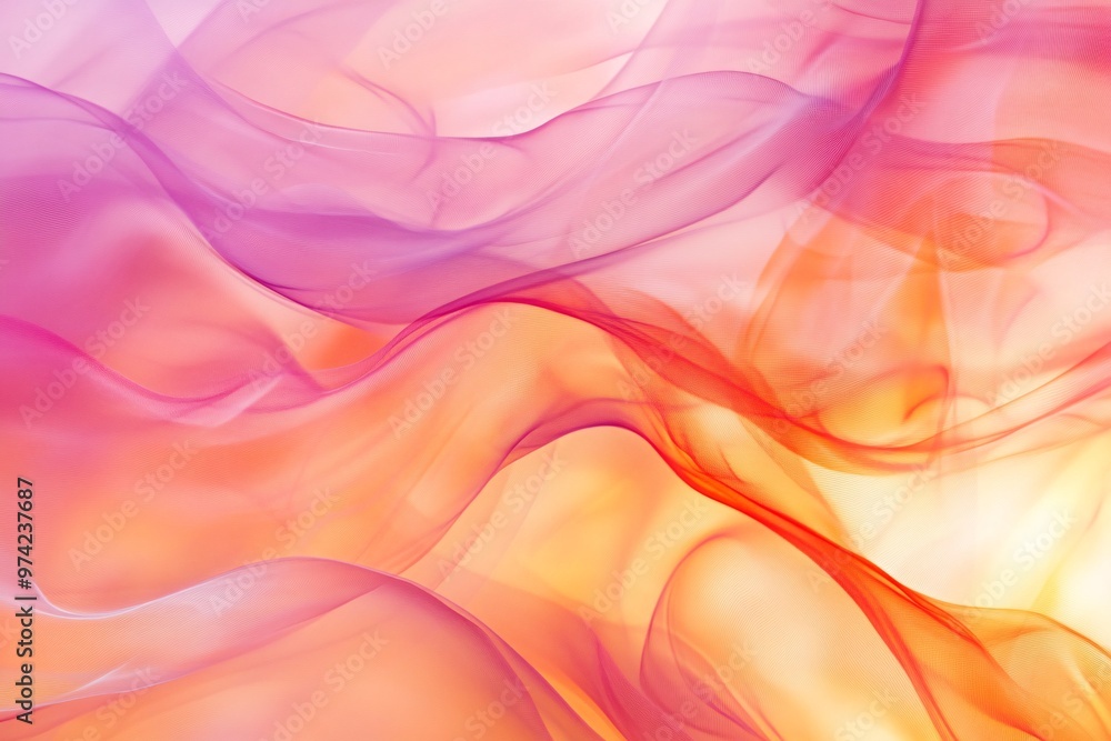 Obraz premium Abstract flowing pattern background, pink and orange colors