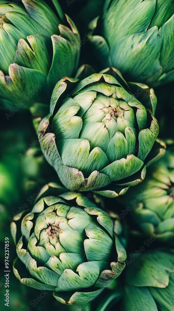 Obraz premium Close-up of artichokes 