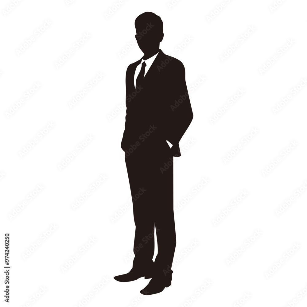 business man standing pose silhouette business man standing pose silhouette