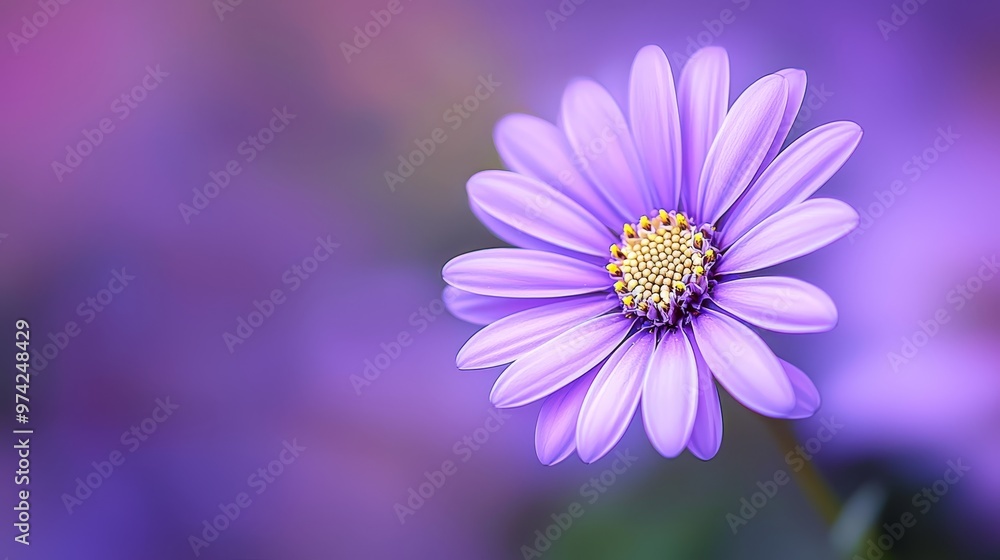 pink and purple, all sporting yellow centers pink and purple, all sporting yellow centers