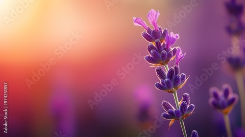  A tight shot of a purple bloom against a softly blurred backdrop, featuring a faintly blurred duplicate of the flower itself