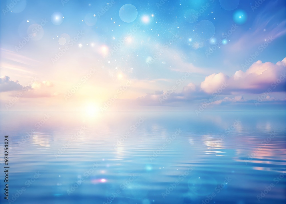 Soft focus, dreamy background featuring a gentle, serene blue pastel hue with subtle gradient effect, evoking a sense Soft focus, dreamy background featuring a gentle, serene blue pastel hue with subtle gradient effect, evoking a sense