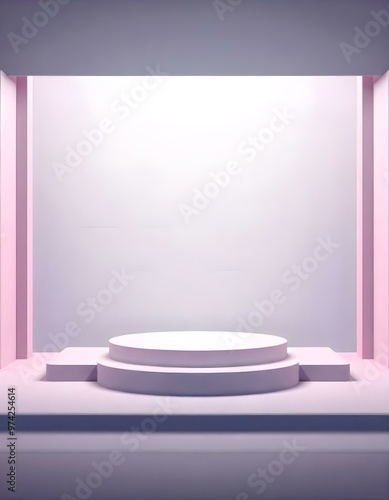 3d podium background for product showcase