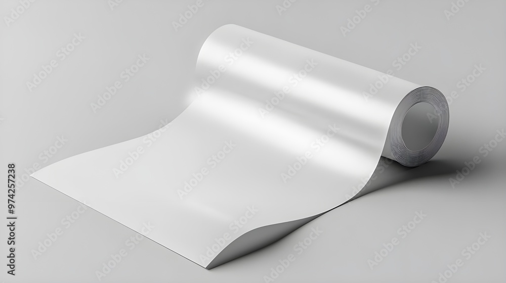 Empty White Sticker Label on Plain Background. Empty White Sticker Label on Plain Background.