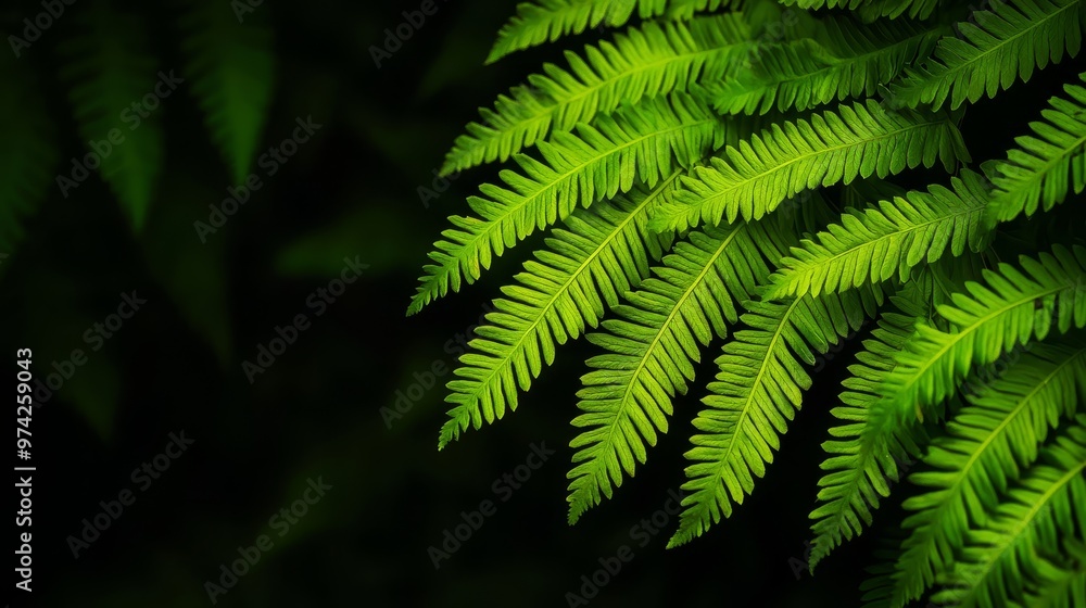A tight shot of a verdant plant filled with leaves, foregrounded, against a backdrop of unadorned black A tight shot of a verdant plant filled with leaves, foregrounded, against a backdrop of unadorned black