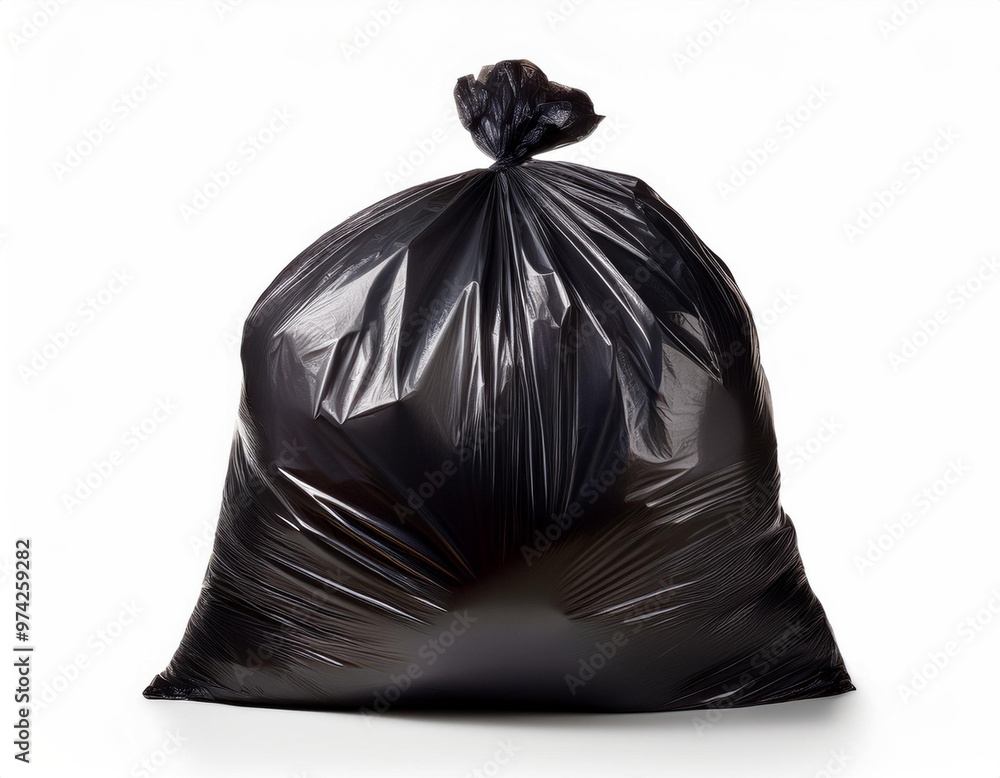 close up of a garbage bag on white background with clipping path close up of a garbage bag on white background with clipping path