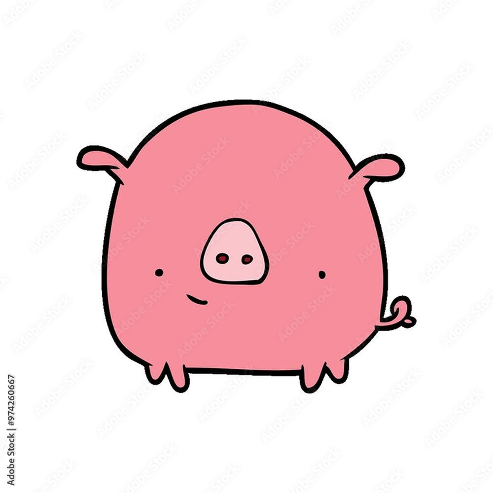 cartoon happy pig cartoon happy pig