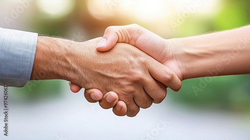 Handshake of Agreement and Partnership