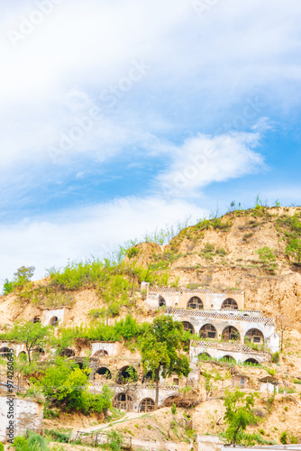 Cave dwellings on the Loess Plateau in Linfen, Shanxi