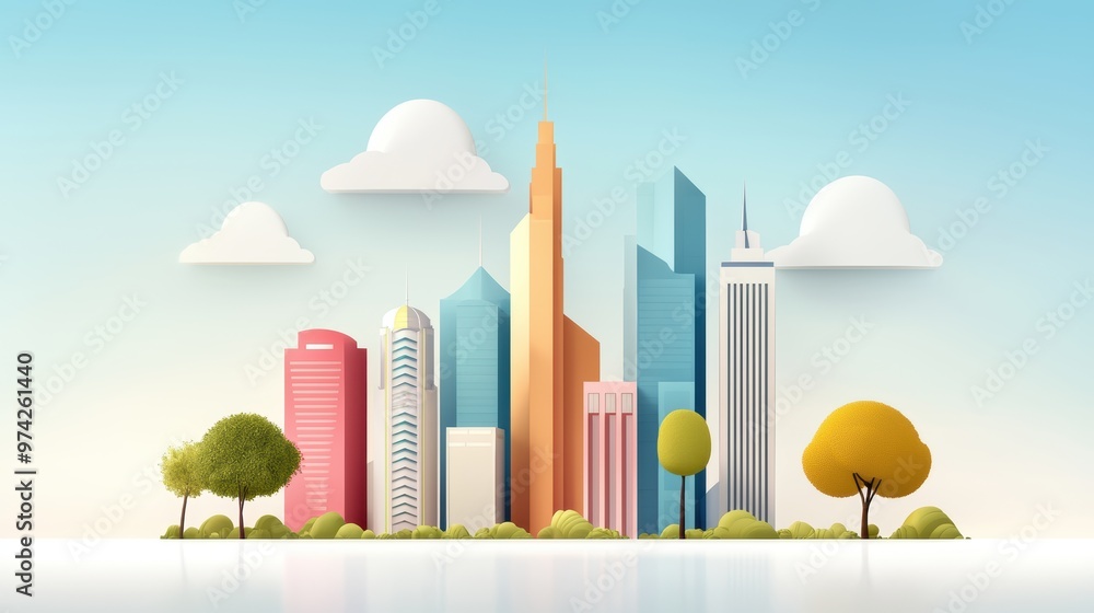 Modern Cityscape Illustration Modern Cityscape Illustration