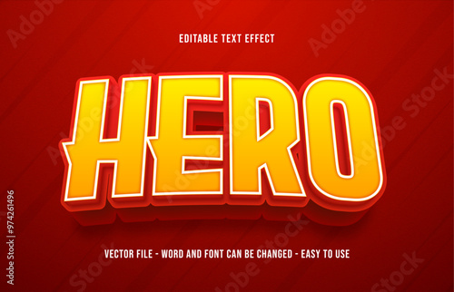 Super hero editable text effect, power text style effect