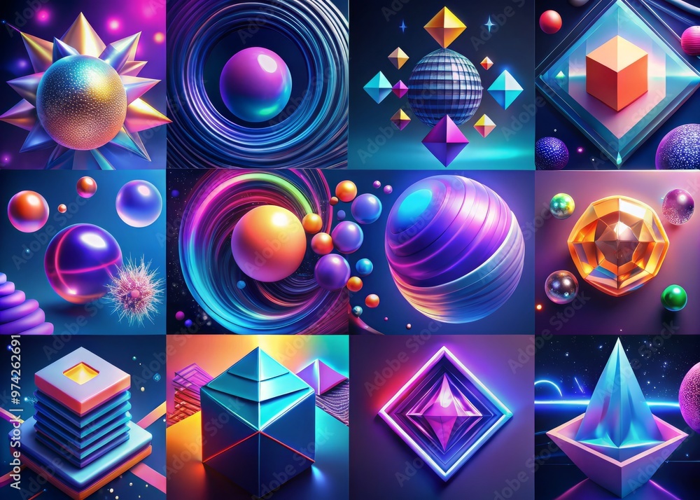 Vibrant 3D animations and sleek motion graphics templates for video ...