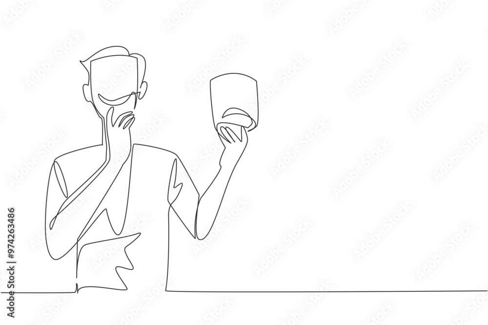 Fototapeta premium One Line Drawing 04 Juli-19.eps