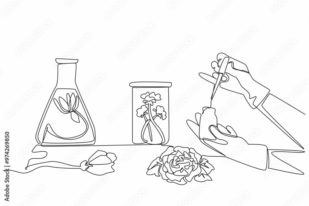 Obraz premium Single Line Drawing 28 Juli-11.eps