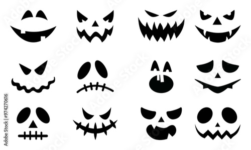 Scary face set