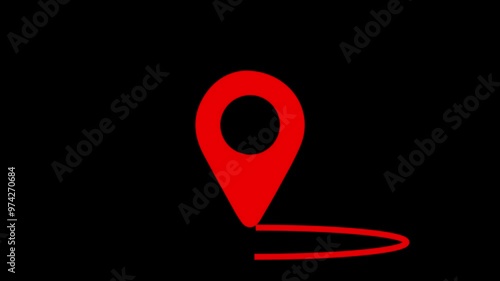 red map pointer
