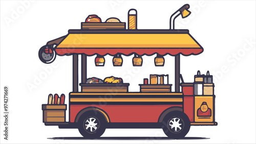 food cart icon illustration food cart vector icon