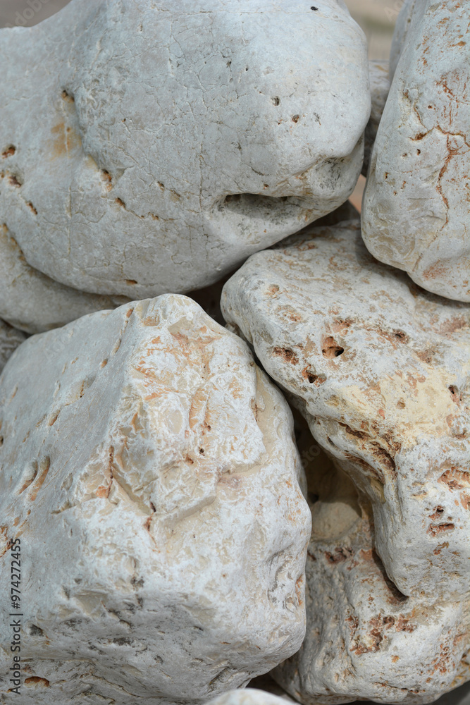 White large stones for garden decoration White large stones for garden decoration