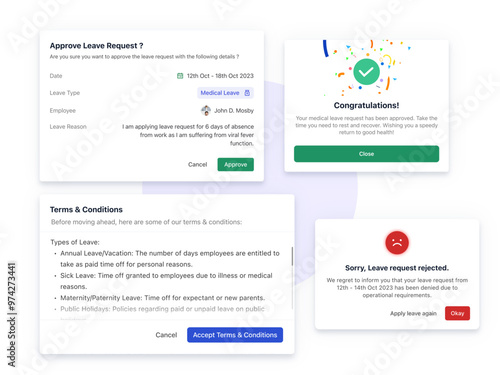Modals UI Component WebDesign