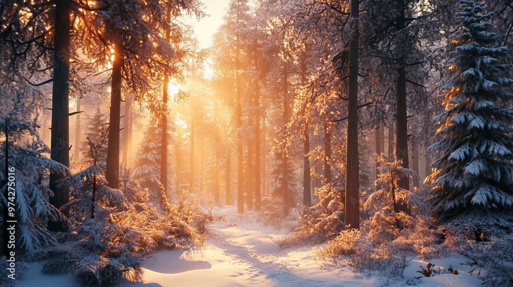 The winter forest is a peaceful place. The sunlight shines through the trees, and the snow covers the ground like a blanket. This beautiful scene shows the beauty of nature during the coldest months. The winter forest is a peaceful place. The sunlight shines through the trees, and the snow covers the ground like a blanket. This beautiful scene shows the beauty of nature during the coldest months.