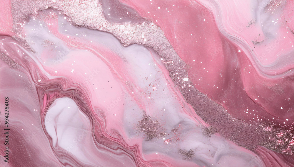 Fototapeta premium Tło abstrakcyjne do projektu, tekstura marmuru, różowy kolor, wzór w kształcie fal, tapeta