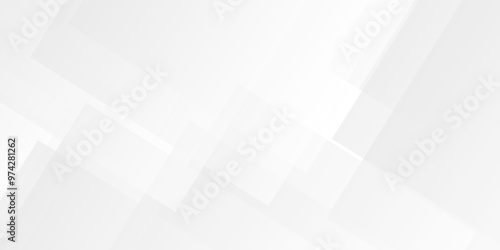 Vector abstract triangle paper wave technology smooth carve blank white gradient square line minimal creative concept banner web background.