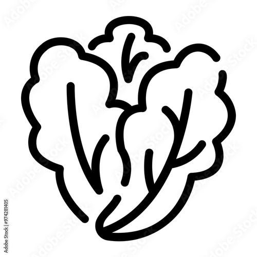 lettuce Line Icon