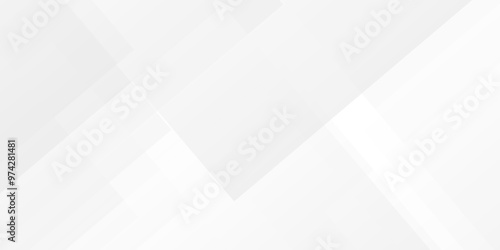 Vector abstract triangle paper wave technology smooth carve blank white gradient square line minimal creative concept banner web background.