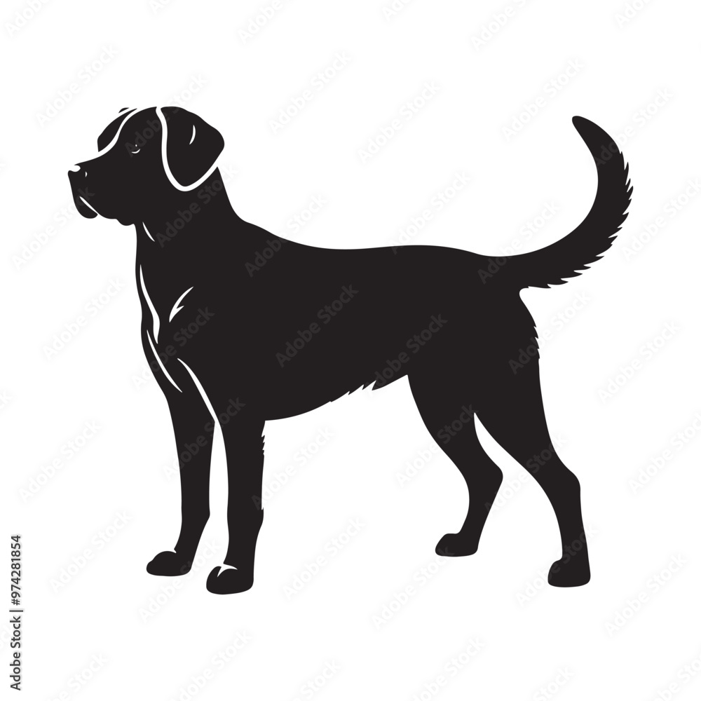 Minimalistic dog silhouette for versatile media applications - Dog black vector
Minimalistic dog silhouette for versatile media applications - Dog black vector