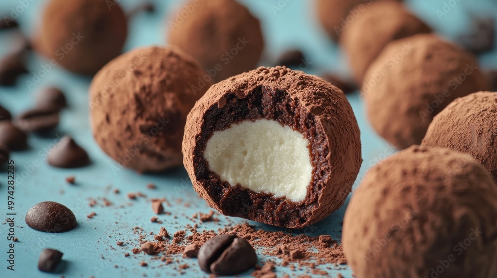 Chocolate Truffles with a Creamy Center Chocolate Truffles with a Creamy Center