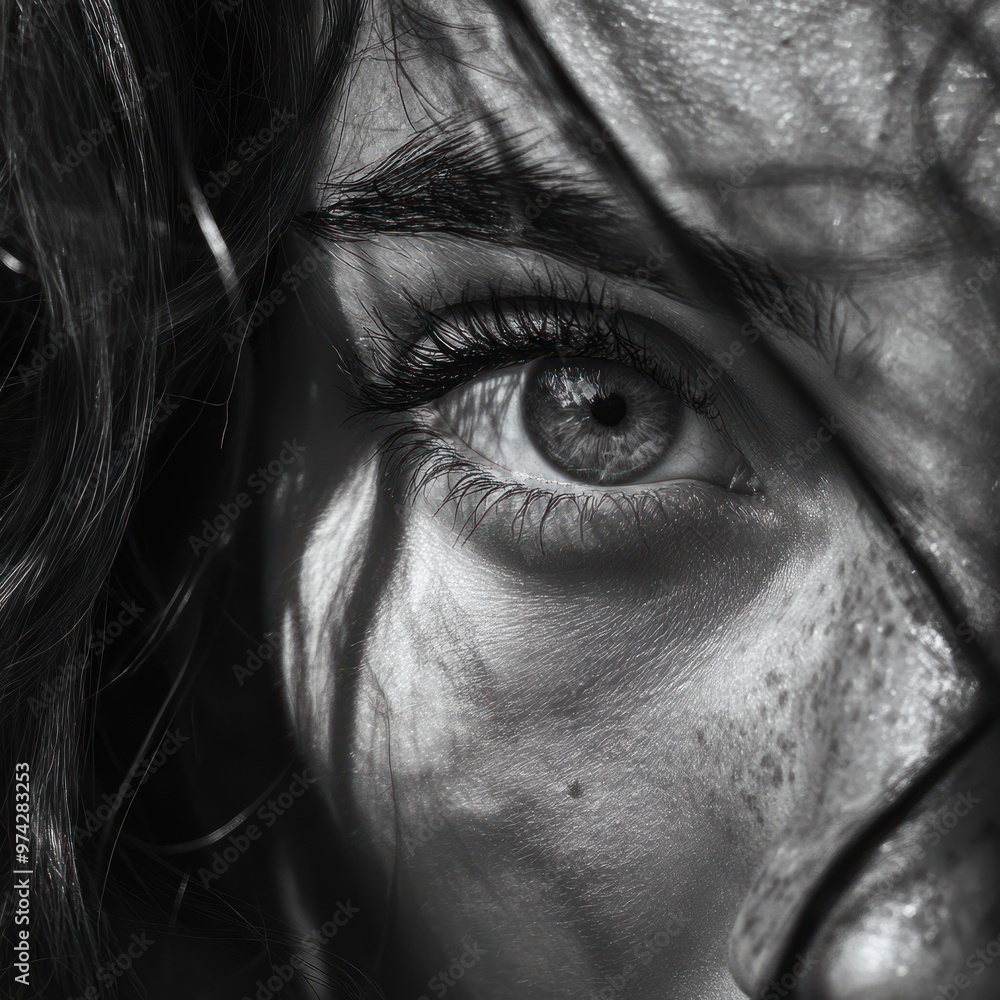Fototapeta premium Close-up Portrait of a Woman's Eye
