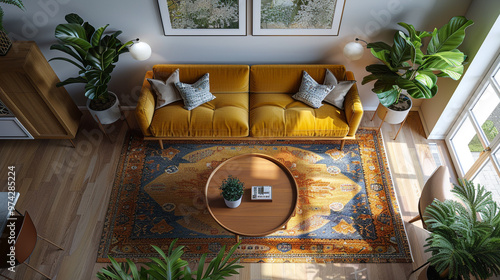 Wallpaper Mural stean2001__A_vibrant_mid-century_living_ro-FE3FE.jpg Torontodigital.ca