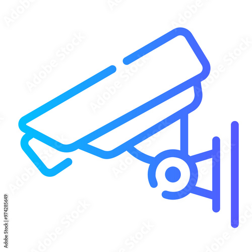 cctv Line Gradient Icon