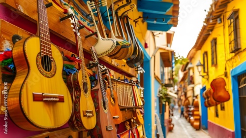 Spanish Heritage: Musical instrument street decor