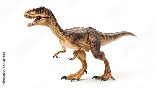 Fototapeta Naklejka Na Ścianę i Meble -  dinosaurs and white background.