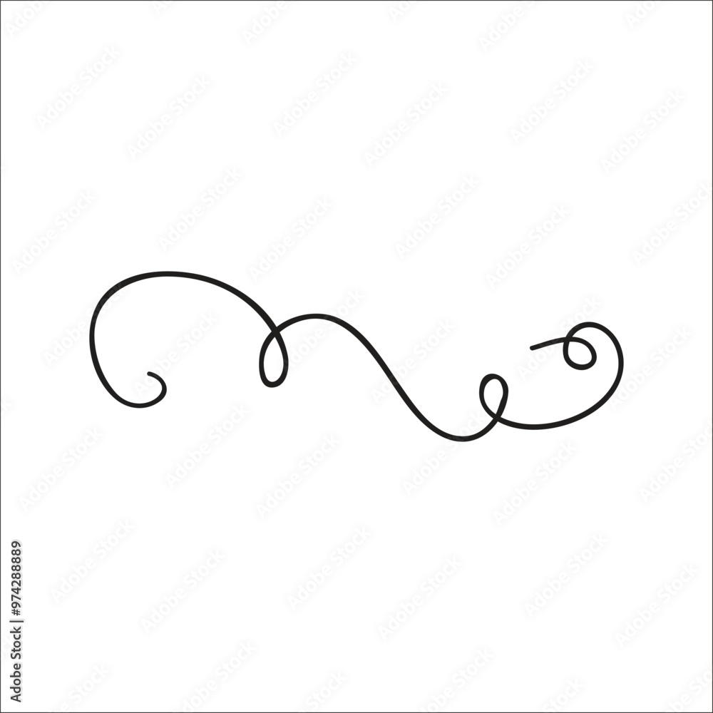 Black Hand Drawn Decorative Divider. Swirl. 4. Design Clip Art. Black Hand Drawn Decorative Divider. Swirl. 4. Design Clip Art.