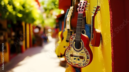 Spanish Heritage: Musical instrument street decor