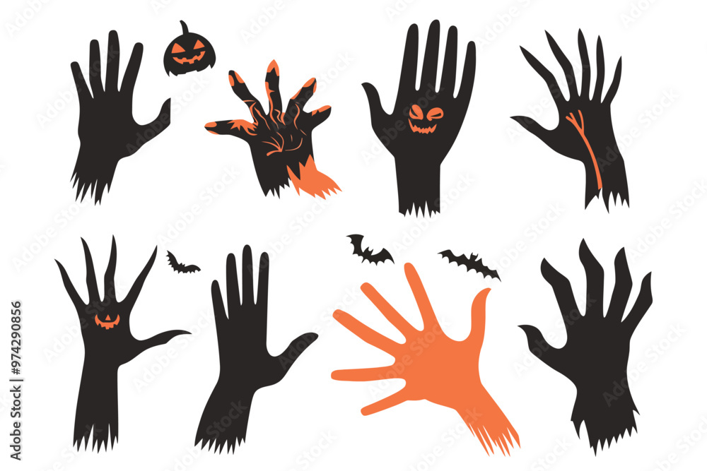 Fototapeta premium Halloween vector silhouette