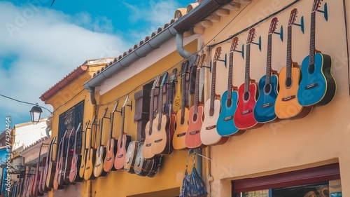 Spanish Heritage: Musical instrument street decor